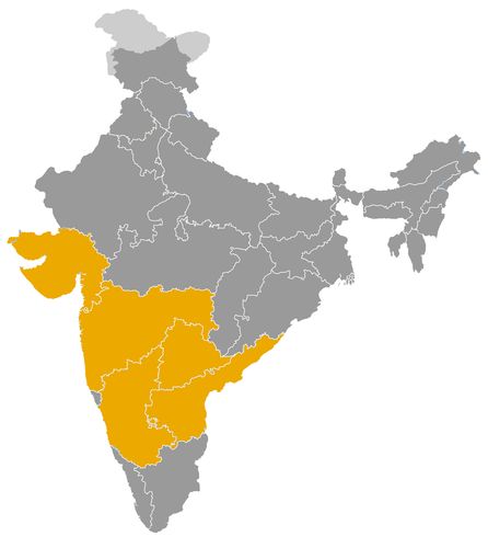 Inde • |0753/0982| • dynastie Rashtrakuta: carte